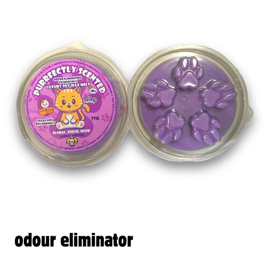 Purrrfectly Scented Soy Wax Melt Pet Odour Eliminating Technology - Bubbas Meltys