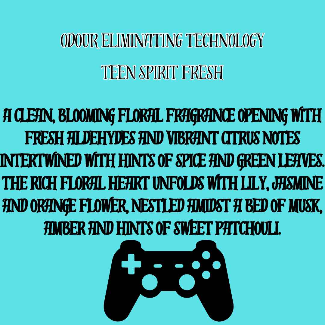 Restocked! Teen Spirit Fresh Soy Wax Melt Odour Eliminating Technology - Bubbas Meltys