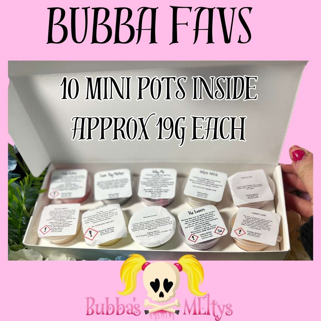 SOLD OUT! Bubba's Favs Selection Box Samples - Bubbas Meltys