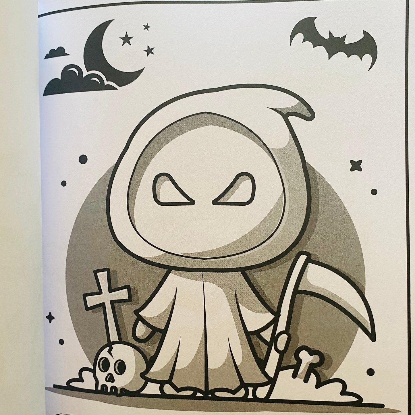 Kreepy Cute Halloween Colouring Book for Adults and Kids