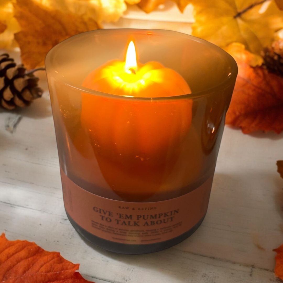 NEW Give 'em Pumpkin To Talk About Candle