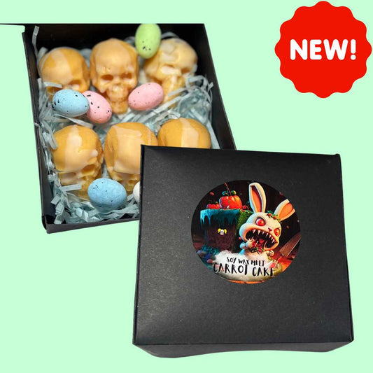 LAST ONE!  Carrot Cake Scent Wax  Skulls Gift Box