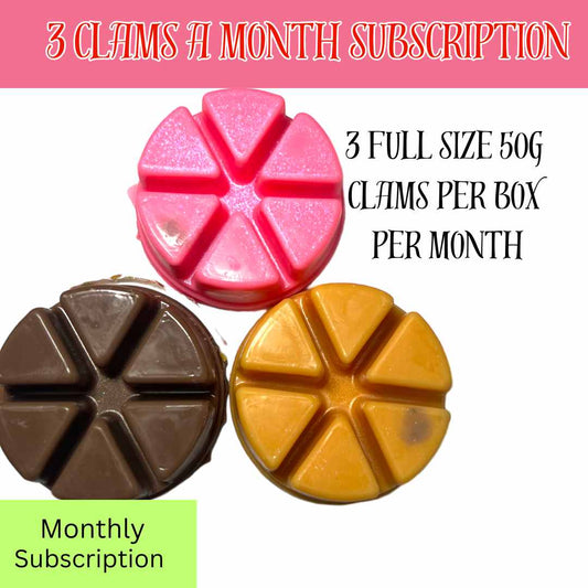 NEW! 3 Clams A Month Subscription Box