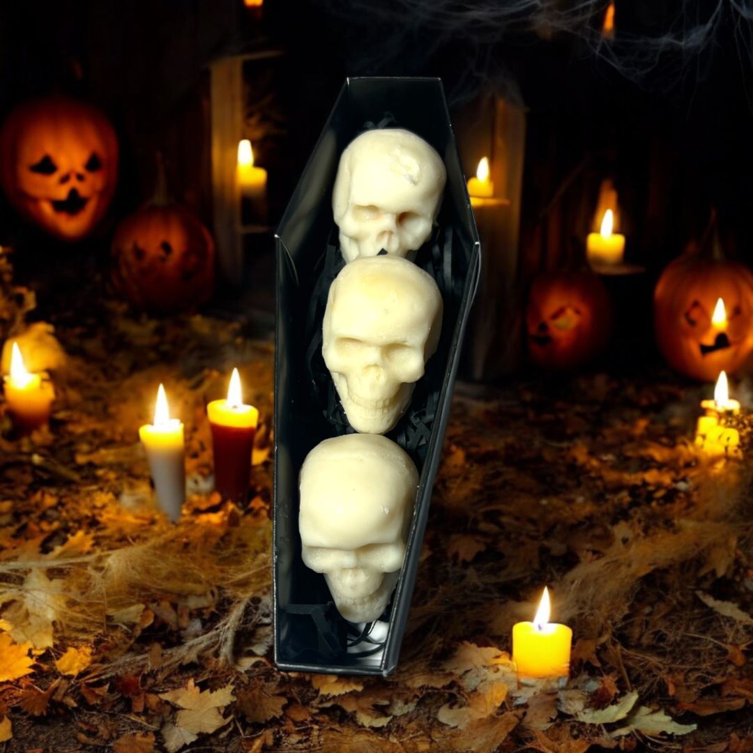 Skull Gift Box Gothic Halloween