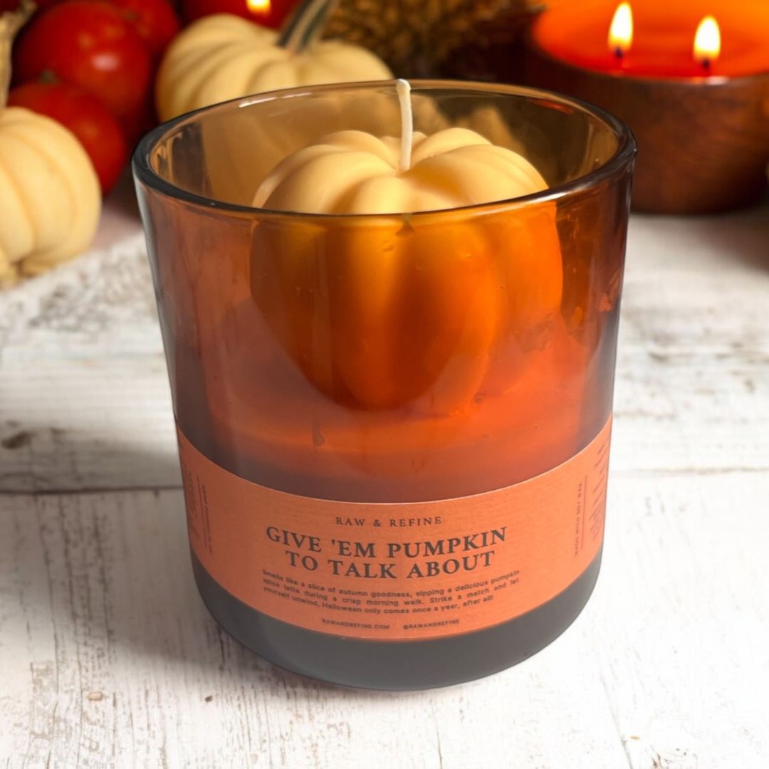 NEW Give 'em Pumpkin To Talk About Candle