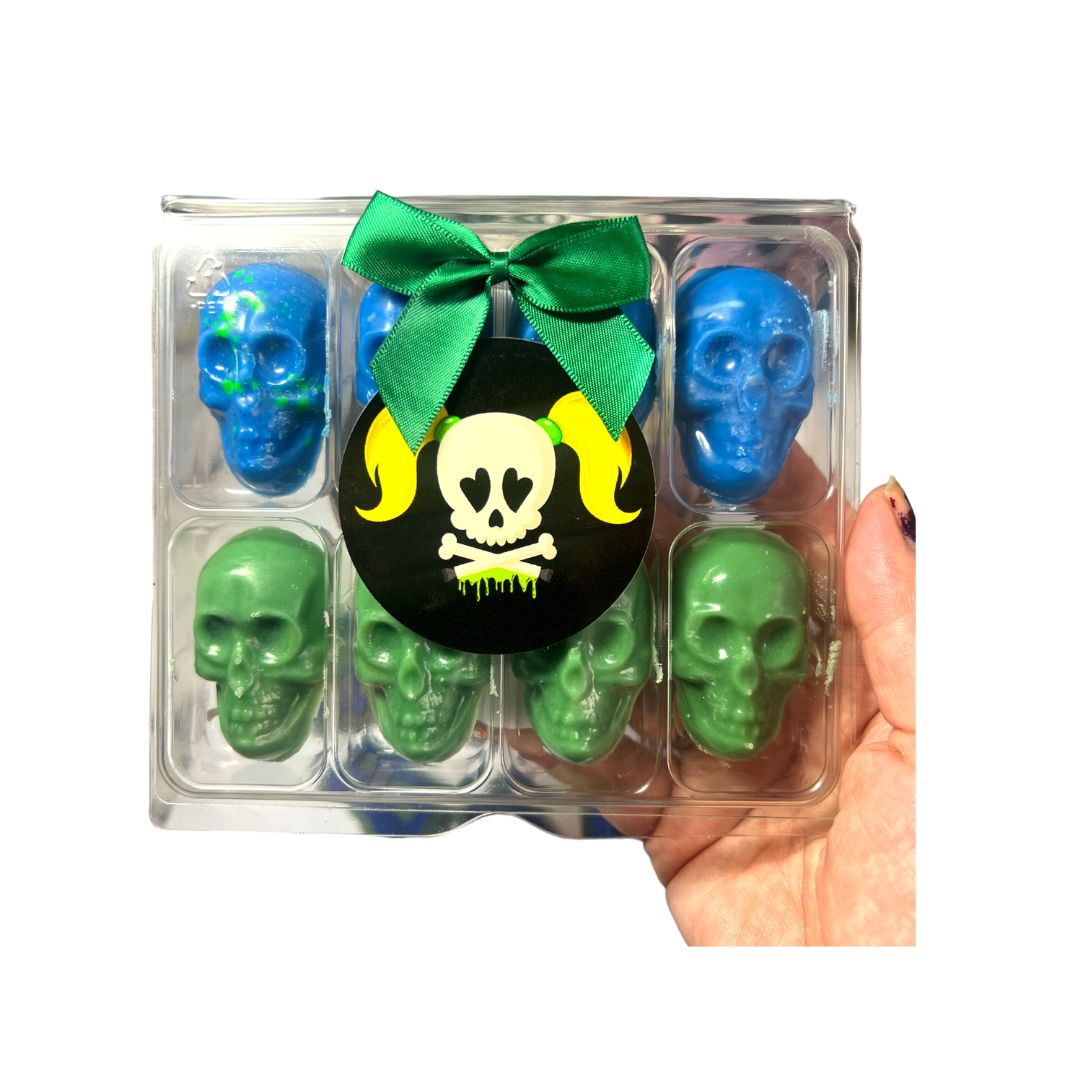 NEW Skulls Shaped  Wax Melt Sample Box