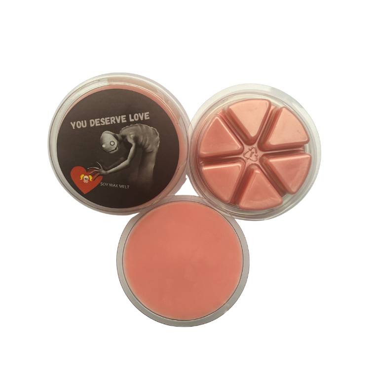 You Deserve Love Crushed Berries Scent Soy Wax Melt Clam