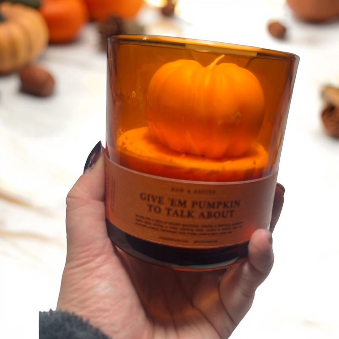 NEW Give 'em Pumpkin To Talk About Candle