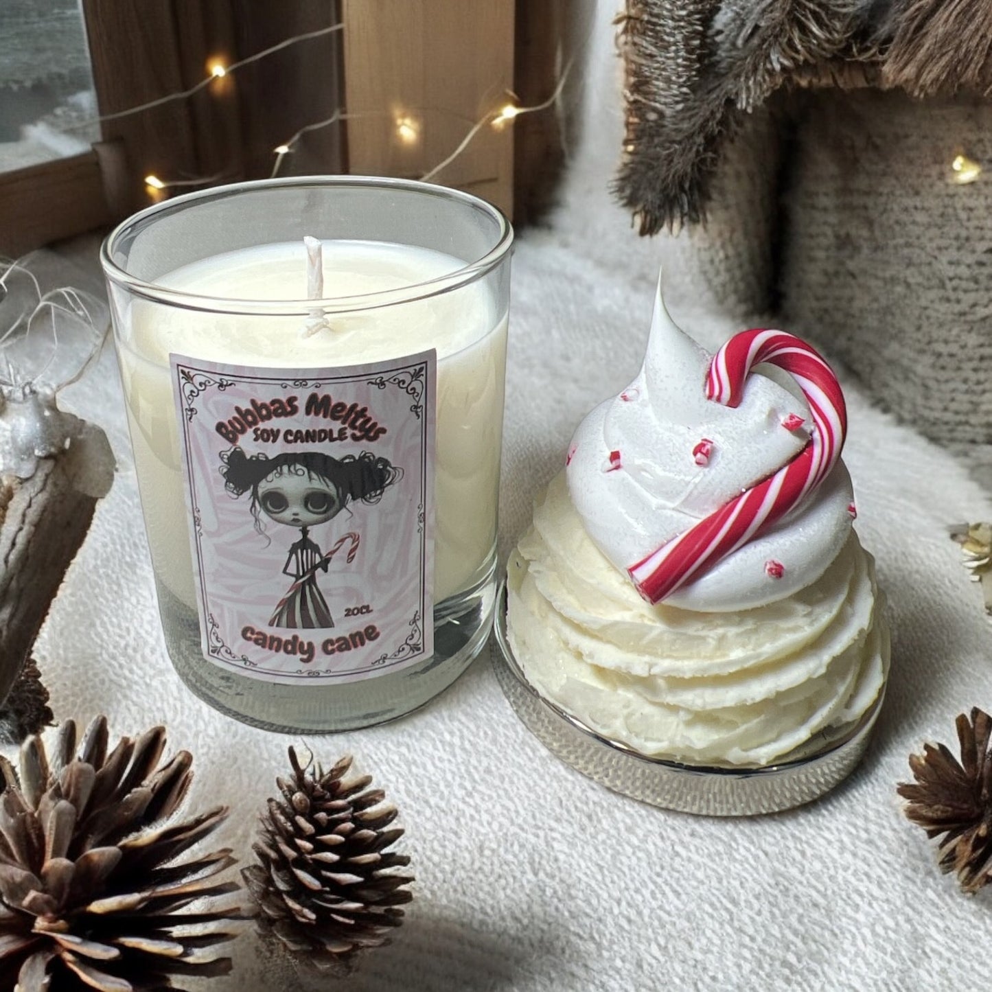 SOLD OUT Soy Candle Candy Cane Scent