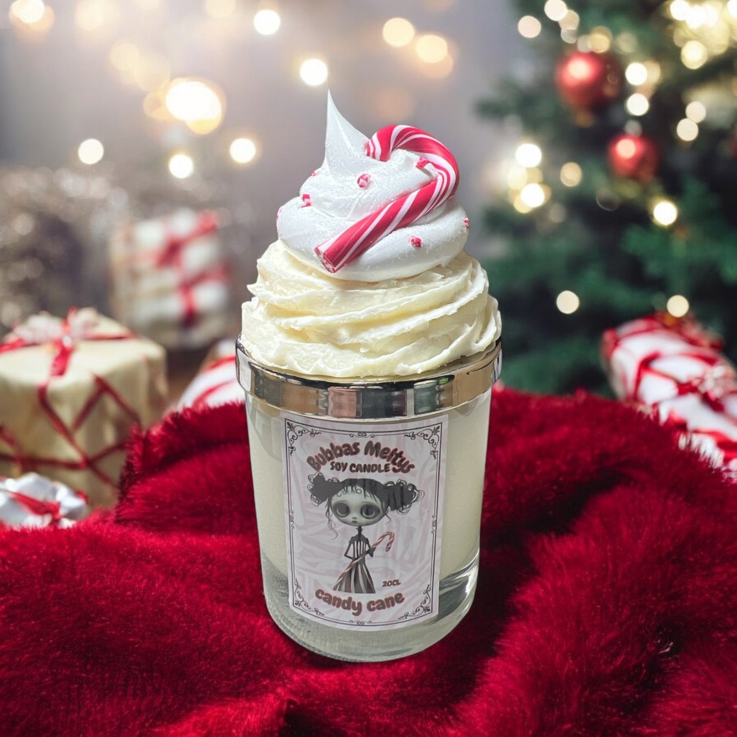 SOLD OUT Soy Candle Candy Cane Scent