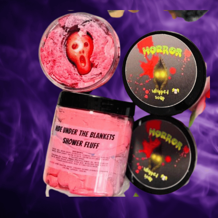 NEW! Hide Under The Blankets Whipped Soap Horror Gift
