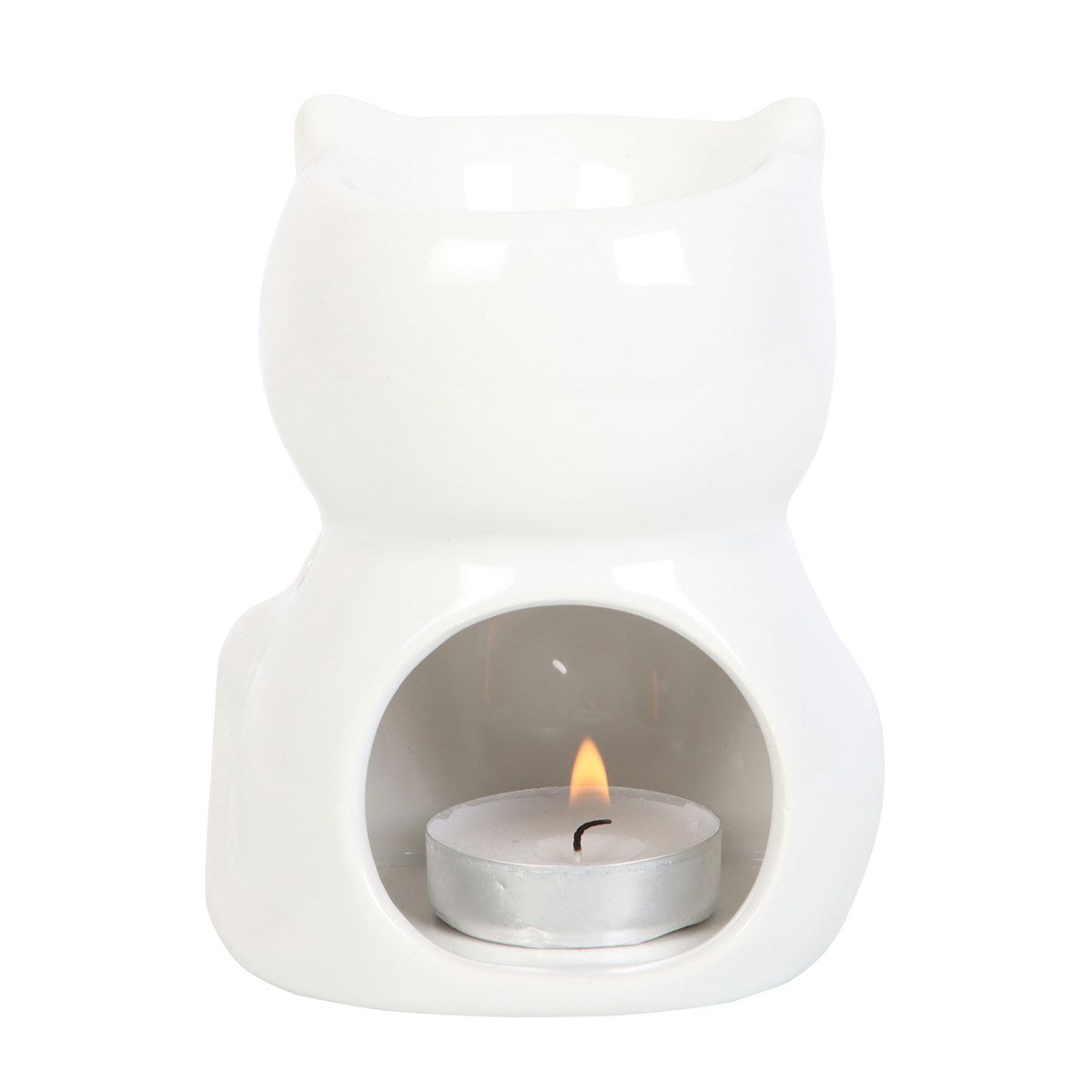 New White Cat Ceramic Burner