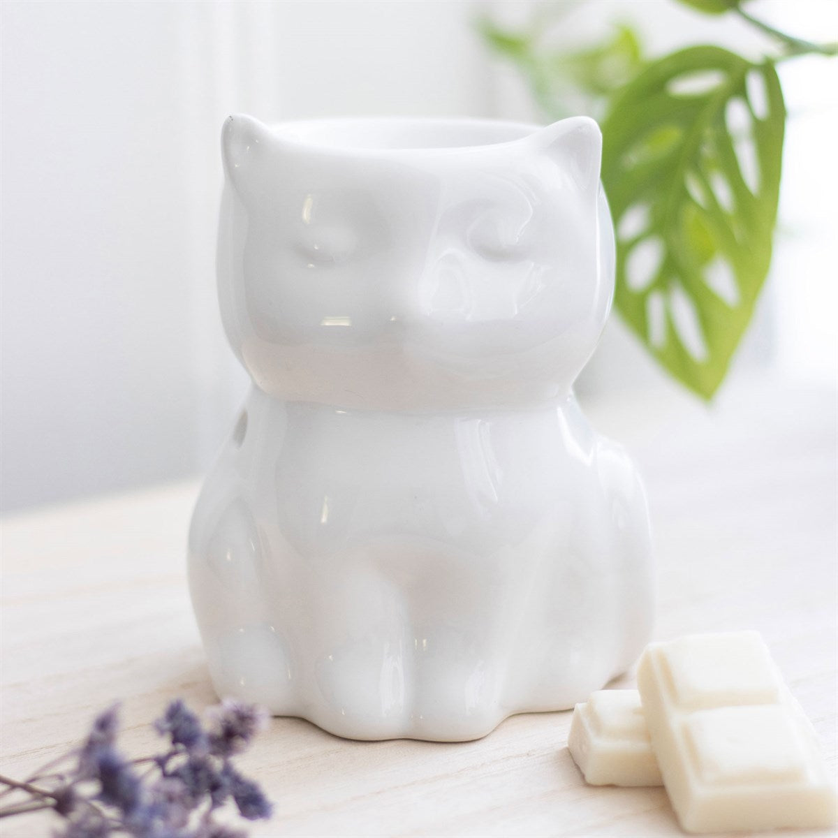 New White Cat Ceramic Burner