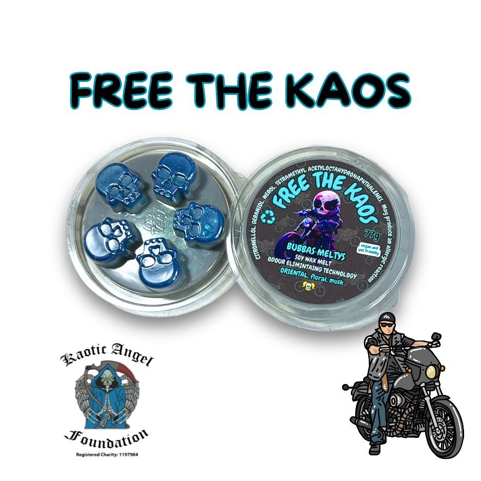 Launching Saturday! Free The Kaos - Charity Odour Eliminating Wax Melt - Bubbas Meltys