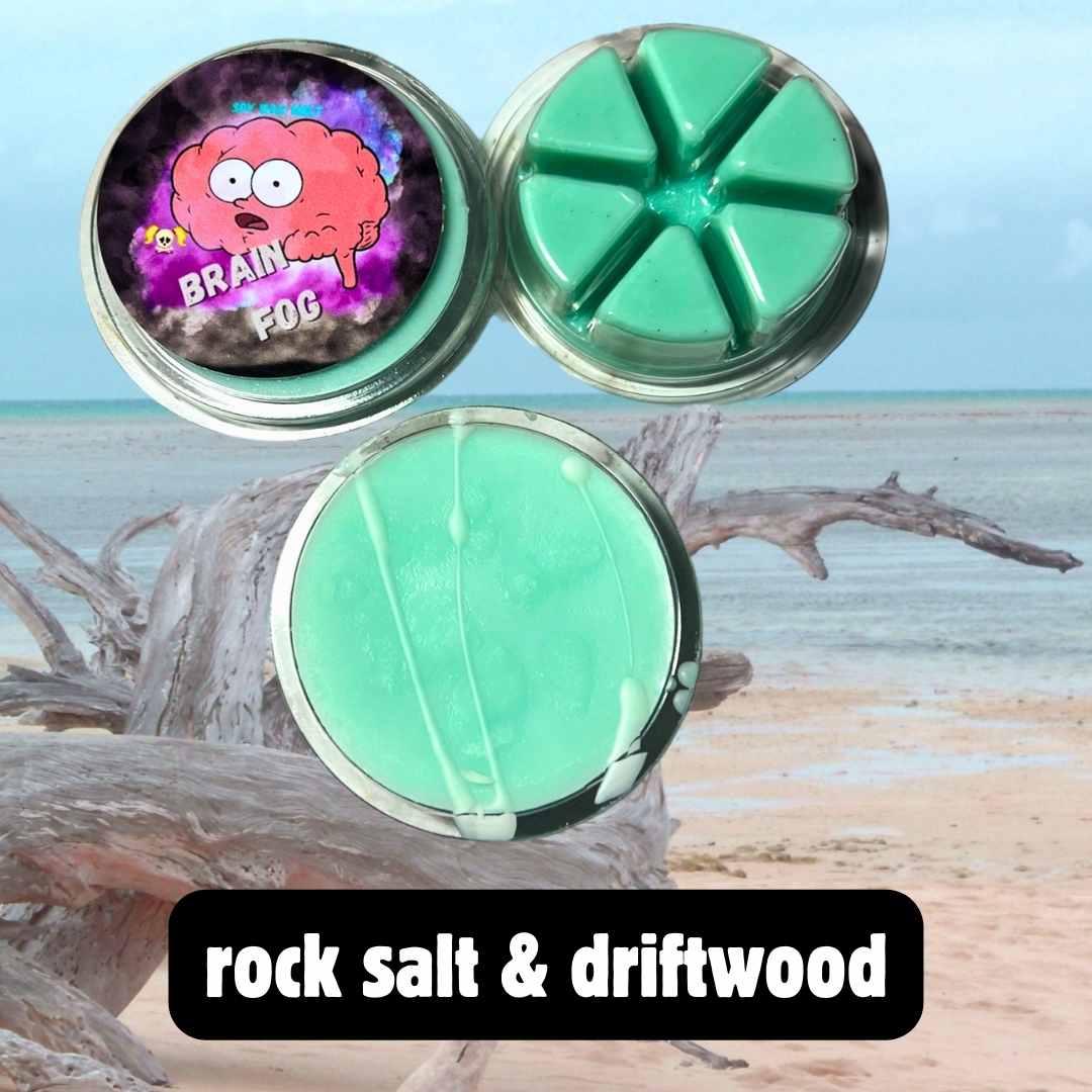 LOW STOCK! Rock Salt & Driftwood Soy Wax Melt - Bubbas Meltys
