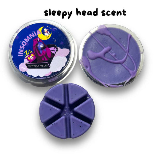 New Scent! Insomnia Sleep Head Wax Melt - Bubbas Meltys