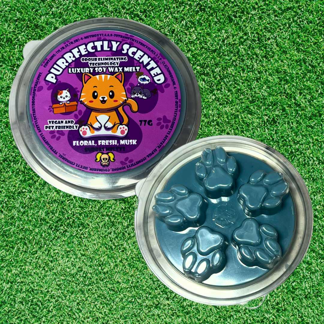 Purrrfectly Scented Soy Wax Melt Pet Odour Eliminating Technology - Bubbas Meltys