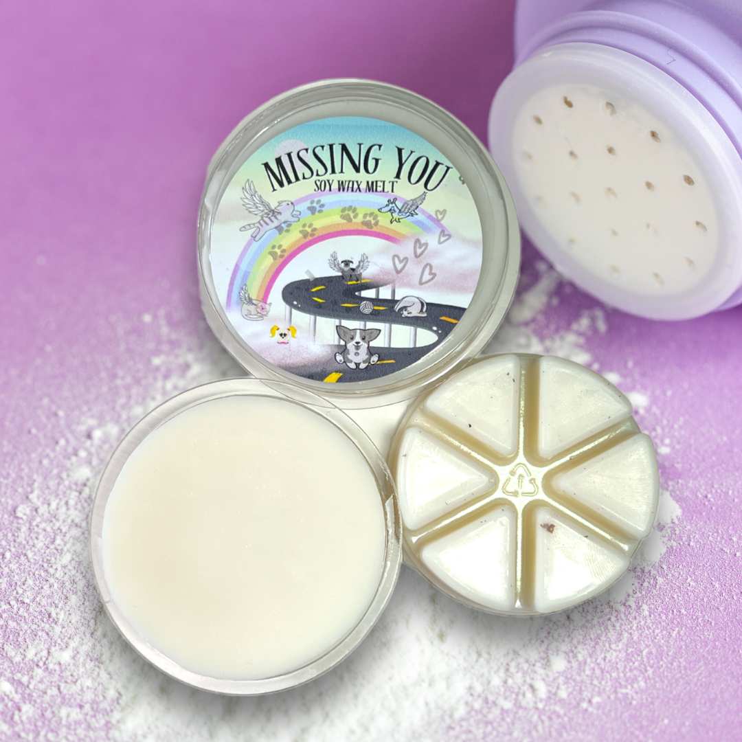 Restocked Missing You - Loss of a Pet 🖤 Baby Powder Scent - Bubbas Meltys