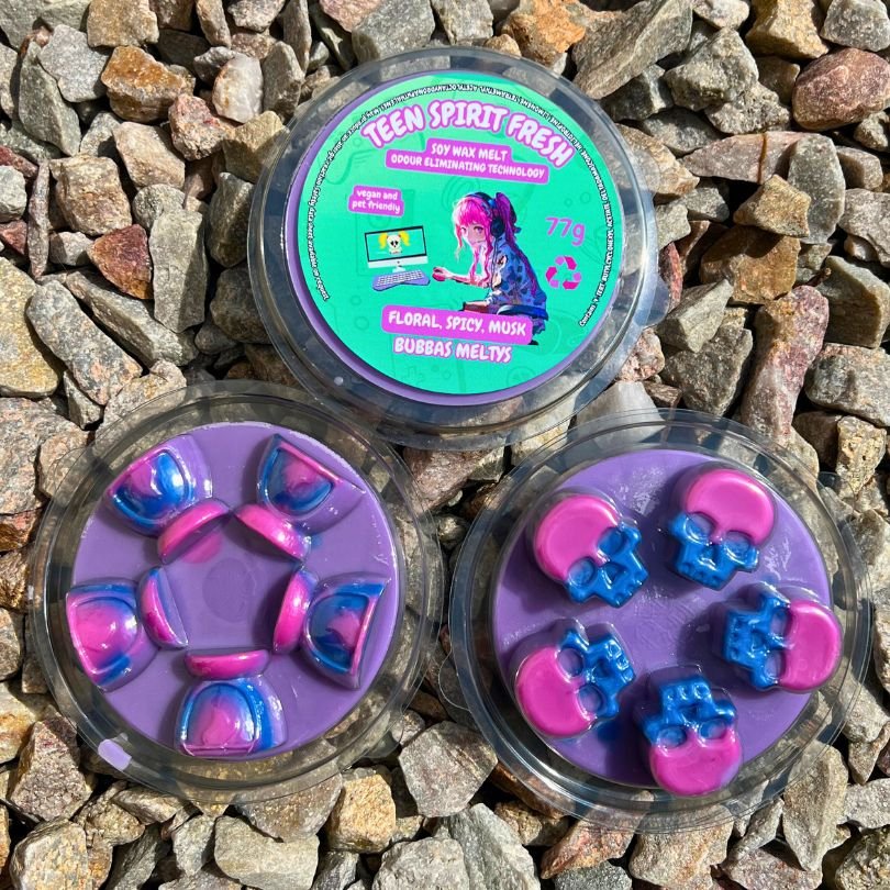 RESTOCKED! Teen Spirit Fresh Soy Wax Melt Odour Eliminating Technology - Bubbas Meltys