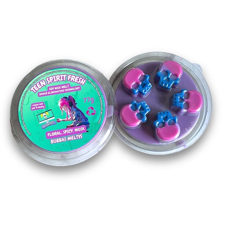 RESTOCKED! Teen Spirit Fresh Soy Wax Melt Odour Eliminating Technology - Bubbas Meltys