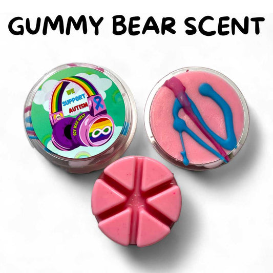 We Support Autism - Gummy Bear Wax Melt - Bubbas Meltys